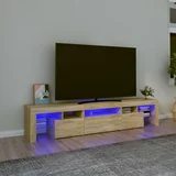 TV ormarić s LED svjetlima boja hrasta sonome 200x36,5x40 cm