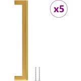  Ručke za ormarić 5 kom zlatne 192 mm od nehrđajućeg čelika | Eponuda.com
