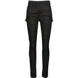 G-star Raw Hlače cargo Kafey Cargo Ultra High Skinny Črna Cene