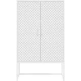  Visoka komoda bijela 80 x 35 x 135 cm čelična | Eponuda.ba