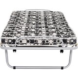 Boxxx zložljiva postelja 80 cm x 190 cm , kovina črna, bela, barve aluminija | Shoptok.si