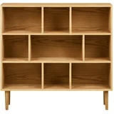 Biblioteka u dekoru hrasta u prirodnoj boji 30x104,5x112 cm Oshawa –