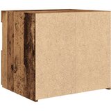  Noćni ormarić s LED svjetlima od starog drva 50x40x45 cm | shoptok.hr