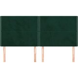  Uzglavlje tamnozeleno 180x5x118/128 cm baršunasto | shoptok.hr