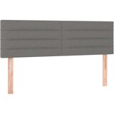  Posteljno vzglavje temno sivo 144x5x78/88 cm blago, (20792818) | Shoptok.si