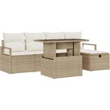 Sjedeća garnitura za vrt 6 kom. poliratan 230 x 117 x 85 cm | shoptok.hr