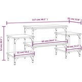 TV ormarić boja hrasta sonome 117x35x52 cm konstruirano drvo | shoptok.hr