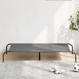 vidaXL dvignjena pasja postelja siva 130x80x20 cm Oxford tkanina jeklo