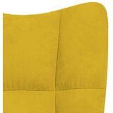  Stolica za ljuljanje s osloncem za noge boja senfa baršunasta | shoptok.hr