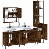  4-dijelni set kupaonskog namještaja boja hrasta drveni | shoptok.hr