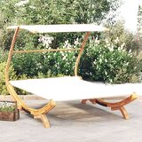 Vanjski Zunanja postelja s streho 165x203x138 cm trden les krem, (20764812) | Shoptok.si