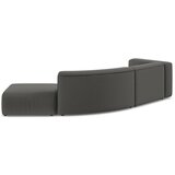 Makamii Siv žameten ležalnik (desni kot) Ekahi – | Shoptok.si
