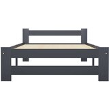  Posteljni okvir temno siv iz trdne borovine 100x200 cm, (20646290) | Shoptok.si