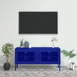 The Living Store TV omarica mornarsko modra 105x35x50 cm jeklo - TV Omarica, (21376155) Cene