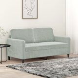  The Living Store Dvosed svetlo siv 140 cm žamet - Dvosed, (21495071) | Shoptok.si