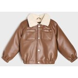 Sinsay Sherpa jakna od imitacije kože s motivom medvjedića | shoptok.hr