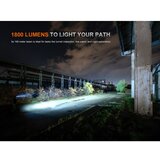 Fenix HM61RV30 - LED prigušiva punjiva čelna lampa LED/USB 4000 mAh IP68 1800 lm 400 h crna | Eponuda.com