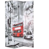 vidaXL Sklopiva sobna pregrada 120 x 170 cm slika londonskog autobusa | shoptok.hr
