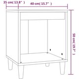  Noćni ormarići 2 kom boja dimljenog hrasta 40x35x50 cm | shoptok.hr