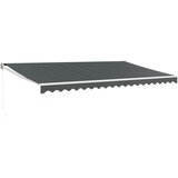 Maison Chic Zložljiva tenda - Senčniki antracitna 5x3 m blago in aluminij, (22038897) u