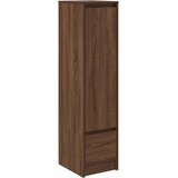  Visoka ploča smeđi hrast 29,5x34x119,5 cm izrađeno drvo | shoptok.hr