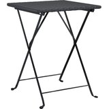  3-dijelni sklopivi bistro set od poliratana crni | Eponuda.ba