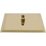  Glava za tuš od nehrđajućeg čelika 25 x 25 cm četvrtasta zlatna | shoptok.hr