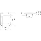 Laufen H8919610000001 Pro WC deska s počasnim zapiranjem "Soft Close" | Shoptok.si