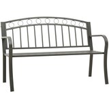  Vrtna klupa siva 120 cm čelična | shoptok.hr