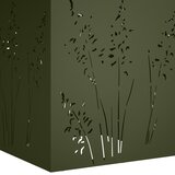  Vrtna saksija Maslinastozelena 50 x 50 x 75 cm Čelična vrata | shoptok.hr