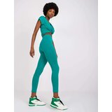 BASIC Feel Good Leggings-AP-LG-A-002-dark green | Shoptok.si