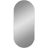  Zidno ogledalo srebrno 100 x 45 cm ovalno | shoptok.hr