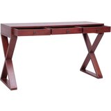 Maison Chic Računalniška miza - pisarniška miza rjava 115x47x77 cm trden mahagonij, (21785297) Cene