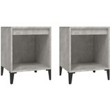  Nočna omarica 2 kosa betonsko siva 40x35x50 cm, (20730824) | Shoptok.si