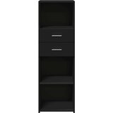  Visoka komoda crna 40 x 42,5 x 124 cm od konstruiranog drva | Eponuda.com
