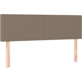  Box spring postelja z vzmetnico taupe 140x190 cm blago | Shoptok.si