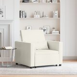 vidaXL 3-v-1 enojni raztegljivi kremni žamet | Shoptok.si