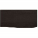  Zidna polica tamnosmeđa 60x30x2 cm od obrađene hrastovine | Eponuda.ba