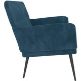  Klupa plava 108 x 79 x 79 cm baršunasta | Eponuda.com
