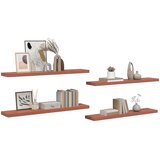  Polica na zidu 4 pcs Crvena 120 x 23,5 x 4 cm Konstruirano drvo | Eponuda.com