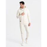 Ombre BASIC men&#039;s cotton sweatshirt set unbuttoned sweatshirt + joggers cene