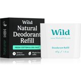 WILD Fresh Cotton & Sea Salt Men trdi dezodorant nadomestno polnilo 40 g | Shoptok.si