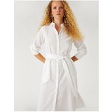 Koton Midi Shirt Dress Linen Blended | shoptok.hr