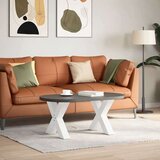  Noge za stolić u obliku slova X 2 kom bijele 60x(42-43) cm | shoptok.hr