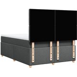  Krevet s oprugama i madracem tamnosivi 140x190 cm od tkanine | shoptok.hr