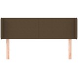  Uzglavlje s ušima tamnosmeđe 147x16x78/88 cm od tkanine | shoptok.hr