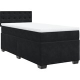 Maison Chic Box spring postelja - Vzmetna postelja z vzmetnico črna 100x200 cm žamet SL23109, (21880176) | Shoptok.si
