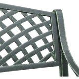  Vrtna klupa 102 cm od lijevanog aluminija zelena | shoptok.hr
