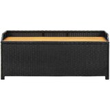  Vrtna klupa za pohranu od poliratana 120 cm crna | Eponuda.com
