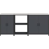 vidaXL Set za kuhinjsku pohranu 3 pcs Antracit 210 x 50 x 92 cm | shoptok.hr